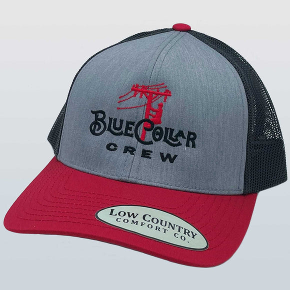 Blue Collar Lineman Heather/Charcoal/Red