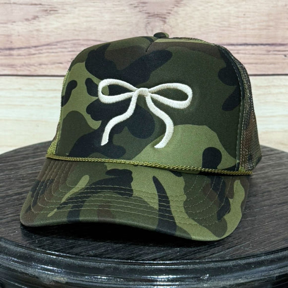 Bow Cream Foam Jungle Camo