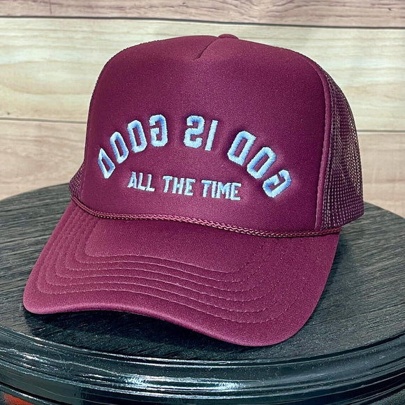 BWD God is Good Foam Maroon
