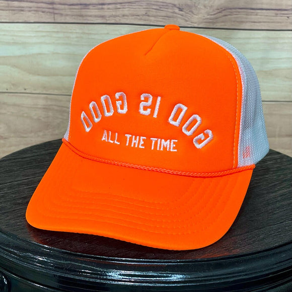 BWD God is Good Foam Neon Orange/White