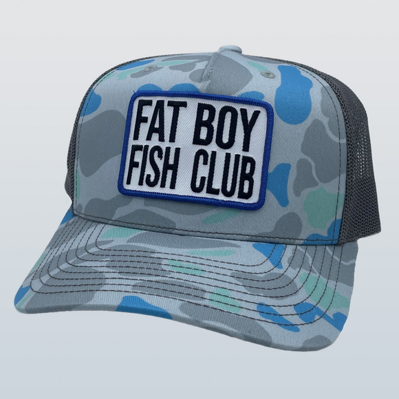 FF019 Fat Boy Fish Club Patch Saltwater/Charcoal
