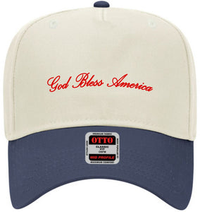 God Bless America Red Natural/Navy