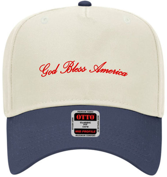 God Bless America Red Natural/Navy
