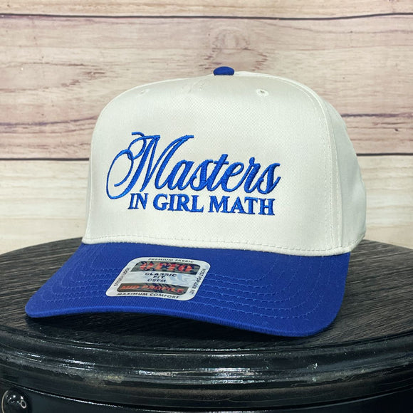 Girl Math Natural/Royal Blue