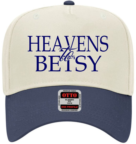 Heavens to Betsy Natural/Navy