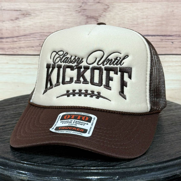 Classy Until Kickoff Foam Brown/Tan/Brown