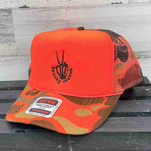 LP7 Spooky Season Peace Foam Neon Orange Camo