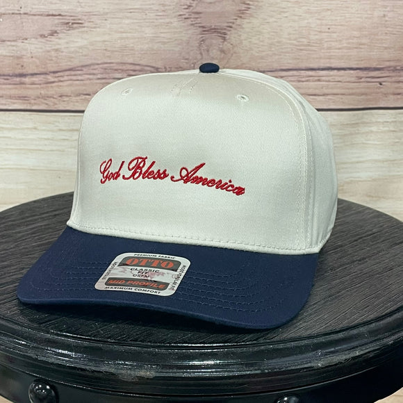 God Bless America Red Natural/Navy