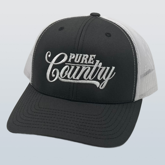 PC009A - Pure Country Charcoal/White
