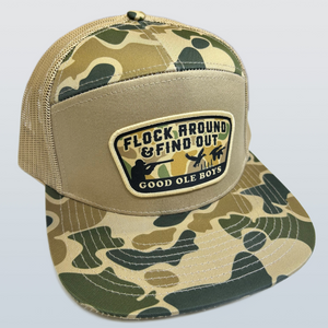GOB Flock Around Patch 7 Panel Old School Camo/Khaki