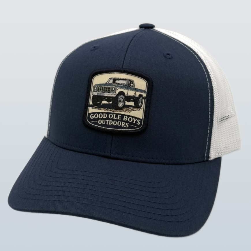 GOB Blue Truck Patch Navy/White – Riverbed Threads