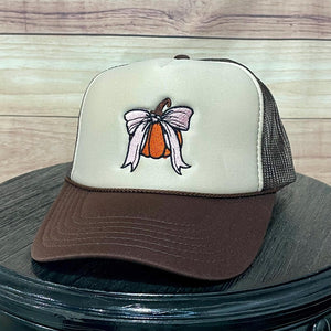 Pumpkin Bow Foam Brown/Tan/Brown