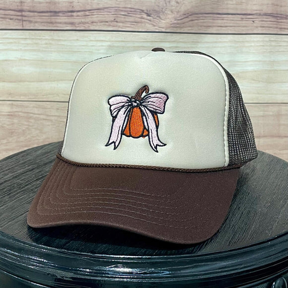 Pumpkin Bow Foam Brown/Tan/Brown
