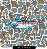 103 Blue Camo Crew - Embroidered Left Chest
