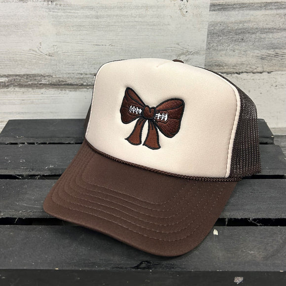 Football Bow Foam Brown/Tan/Brown