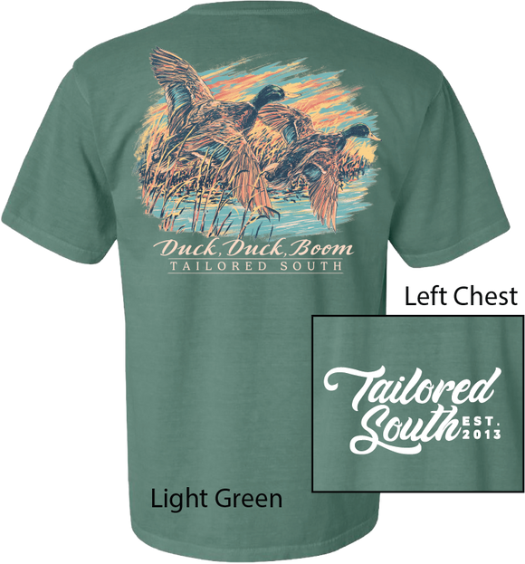 TS008 Ducks Light Green