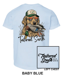 TS028Y - Dog Head Duck - Baby Blue