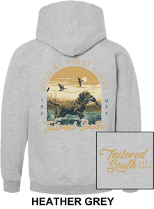 TS032HY - Wild At First Light - Heather Grey Hoodie