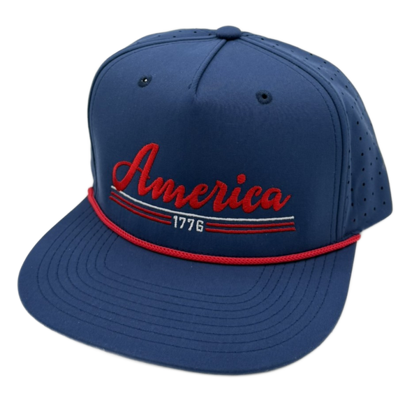 USA001B - 5perf Navy Red Rope – Riverbed Threads
