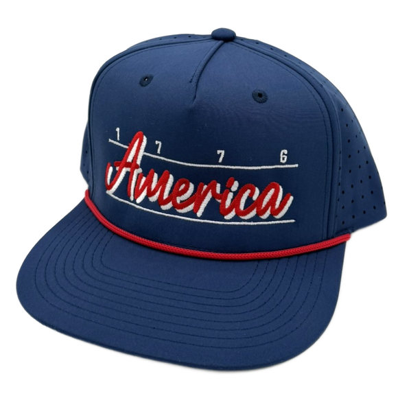 USA004C - 5perf Navy Red Rope – Riverbed Threads