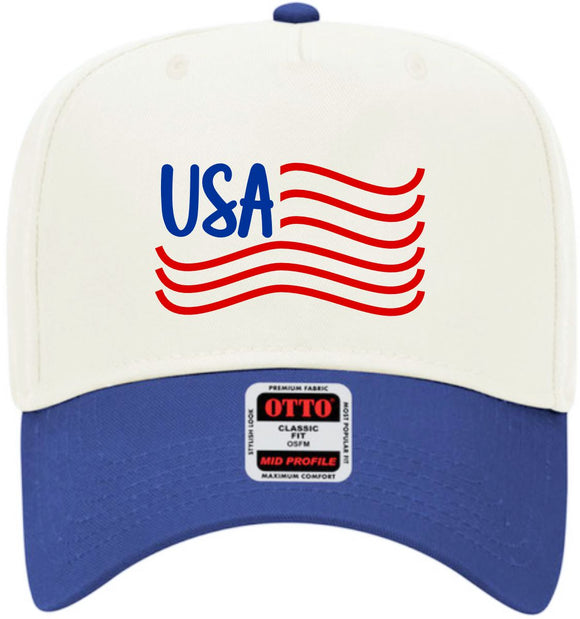 USA Wavy Line Natural/Royal