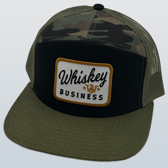 WB005C - 7Panel WB Patch Camo/Loden/Black