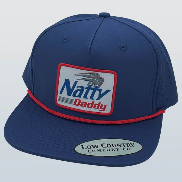 Natty Daddy Patch 5Perf Navy/Red Rope