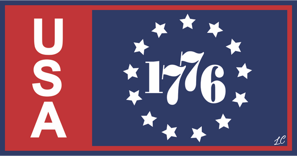 LC USA 1776 Sticker
