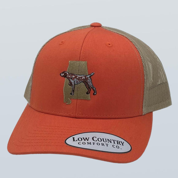 Alabama Pointer Orange/Khaki Hat