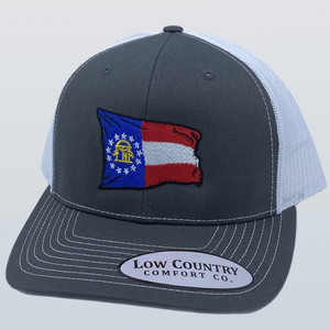 GA Wavy Flag Charcoal/White