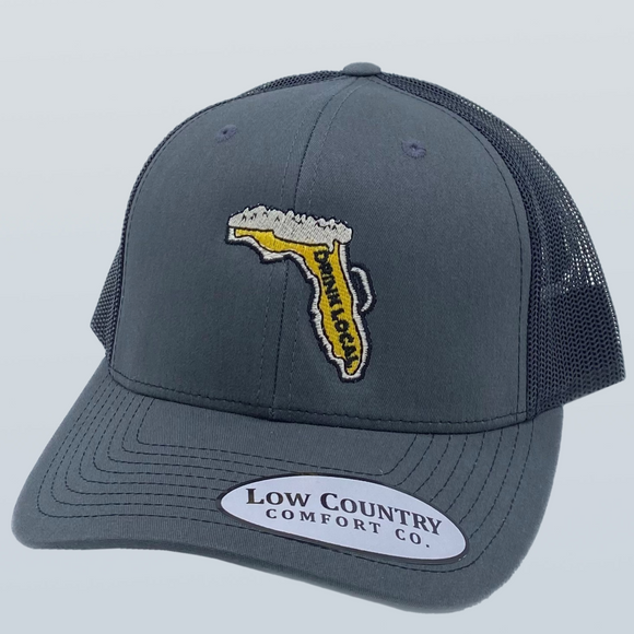 Florida Drink Local Charcoal/Black Hat