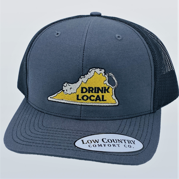 Virginia Drink Local Charcoal/Black Hat