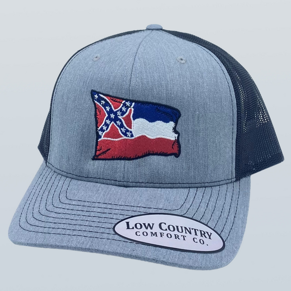 Mississippi Wavy Flag Heather/Black Hat