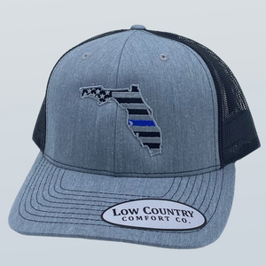 Florida Blue Line Heather/Black Hat