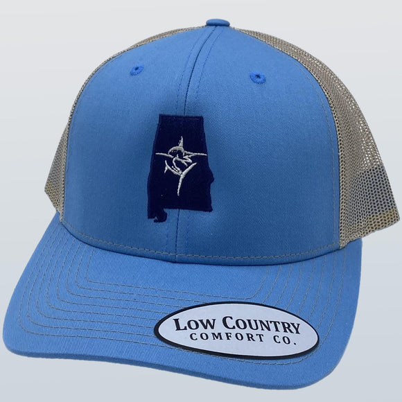 Alabama Marlin Columbia Blue/Khaki Hat