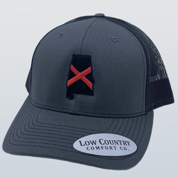 Alabama Flag Charcoal/Black Hat