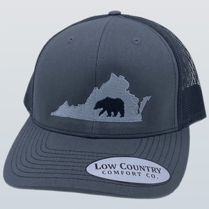 Virginia Bear Charcoal/Black Hat