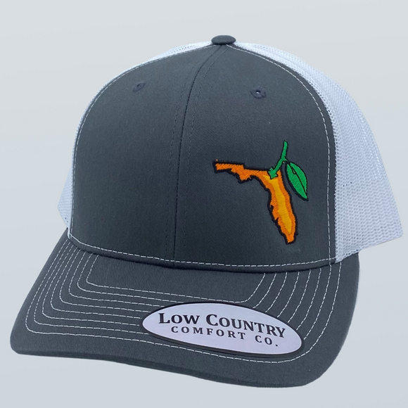 Florida Orange 2 Charcoal/White Hat