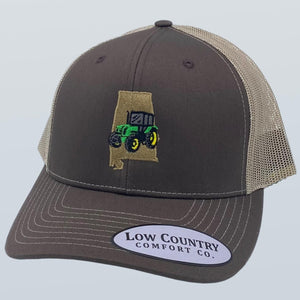 Alabama Tractor Green Brown/Khaki Hat