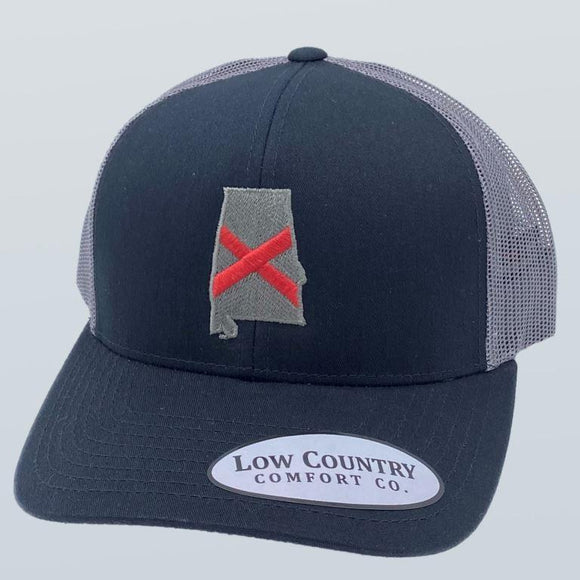 Alabama Flag Black/Charcoal Hat