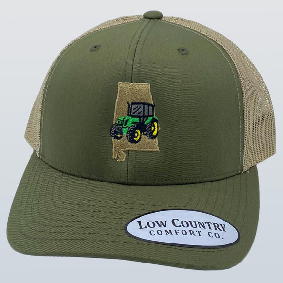 Alabama Tractor Green Moss/Khaki Hat