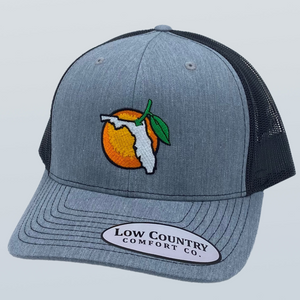 Florida Orange 1 Heather/Black Hat