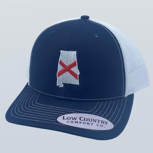 Alabama Flag Navy/White Hat