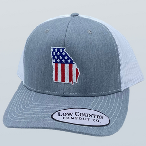 GA Usa Flag Heather/White
