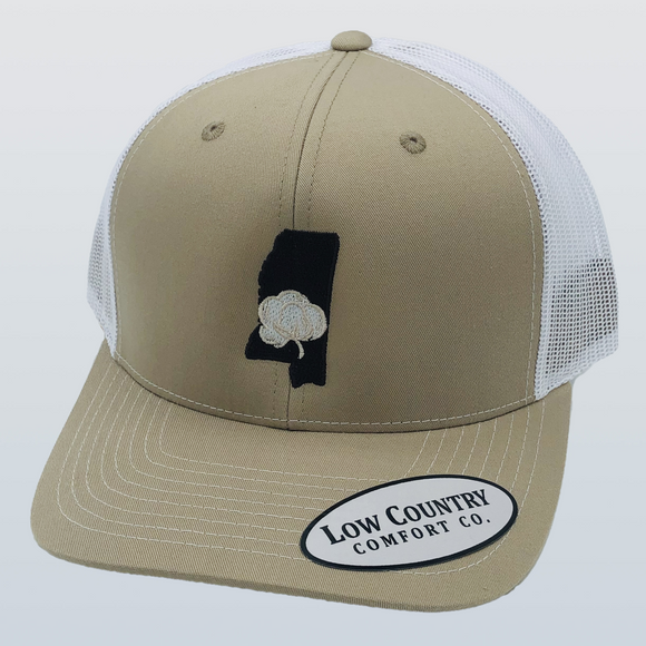 Mississippi Cotton Khaki/White Hat