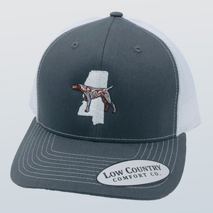 Mississippi Pointer Charcoal/White Hat