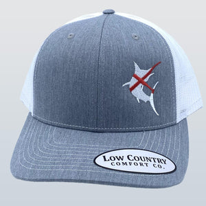 Alabama Flag Marlin Heather/White Hat