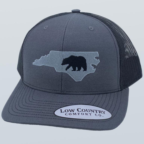 North Carolina Bear Charcoal/Black Hat