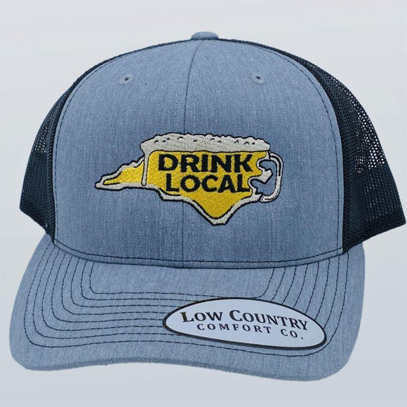 North Carolina Drink Local Heather/Black Hat