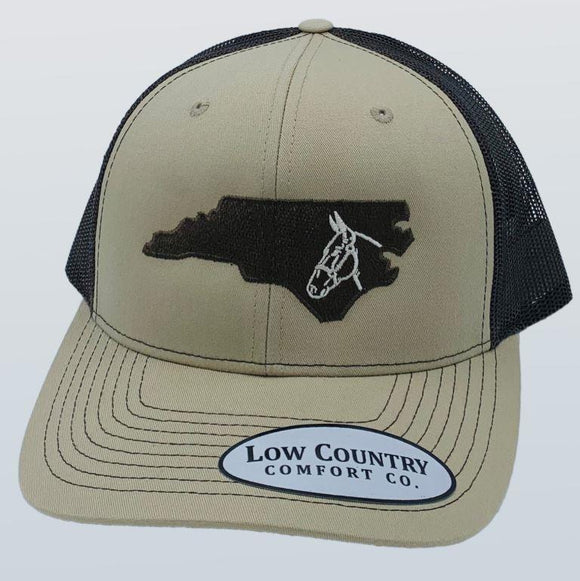 North Carolina Horse Khaki/Brown Hat
